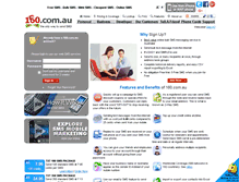 Tablet Screenshot of 160.com.au